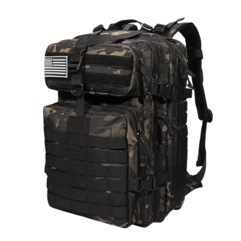 Mochila Frontline 50l - Woodland Preto